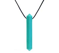 ARK® - Collar masticable en diferentes grosores con cuerda ajustable e instrucciones de cuidado ATC (idioma español no garantizado) - Collar Sensory, bloque de mordedura, masticar, dentición, cristal