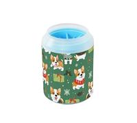 Ark Green Playful Pups - Cepillo de baño portátil de silicona suave para perros y gatos pequeños y medianos