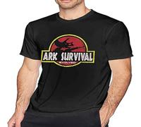 Ark Survival Evolved - Camiseta de manga corta para hombre, camiseta de verano a la moda, Negro, XL