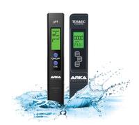 ARKA myAQUA medidor de pH/TDS/EC - medidor de la Calidad del Agua para pH, TDS, EC y Temperatura, Incl. solución de calibración, Ideal para acuarios, Piscinas, estanques y Agua Potable