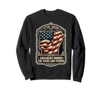 Arkansas 1776-2026 Honors The Stars and Stripes Sudadera