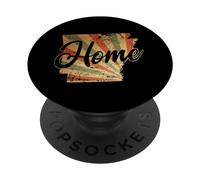 Arkansas Home Map Contorno Estados Unidos América PopSockets PopGrip Adhesivo
