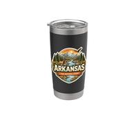 Arkansas The Natural State Souvenir Visitor Memorabilia Viaje Vaso térmico de acero inoxidable de doble pared