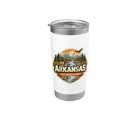 Arkansas The Natural State Souvenir Visitor Memorabilia Viaje Vaso térmico de acero inoxidable de doble pared