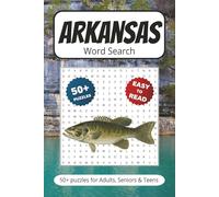 Arkansas Word Search Book: Puzzles With Easy to Read Print about The Landmarks, Culture, & More | 6x9 inches 110 pages | Gift for Vacations, Holidays, Travel Games
