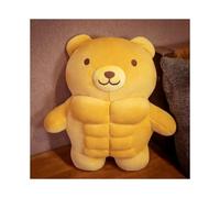 Arkdorz Muscle Teddy Bear Plush Toy Kawaii Muscle Bear Stuffed Animal Soft Stuffed Bear for Kids Boys Girls