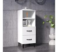 ARKEM Aparador de Madera contrachapada Muebles Salon aparadores para Salon Mueble aparador Salon Mueble Auxiliar Cocina Blanco 34,5x34x90 cm - 812366