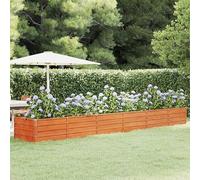 ARKEM Arriate Oxidado de Acero corten 480x80x45 cm Maceteros de Jardín, Arriates Elevados de Exterior, Soportes para Plantas, Acero Corten Oxidado