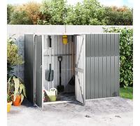 ARKEM Cobertizo Herramientas jardín Acero galvanizado 225x89x161 Cobertizo Jardin Tienda para Bicicleta