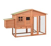 ARKEM Gallinero con ponedero Madera Maciza de Abeto Gallinero para Exterior Grande Ponederos para Gallinas