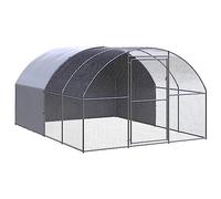 ARKEM Gallinero de Exterior de Acero galvanizado 3x4x2 m Jaulas para Gallinas Jaulas para Pajaros