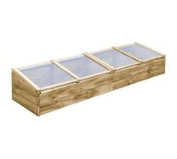 ARKEM Invernadero de Madera de Pino impregnada 200x50x35 cm Invernadero Exterior Grande Tunnel Greenhouse