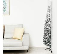 ARKEM Mitad árbol Navidad Artificial Delgado con Nieve 240 cm Pop Up Christmas Tree