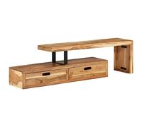 ARKEM Mueble de TV Madera Maciza de Acacia Mueble TV Madera Mesa TV Salon