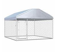 ARKEM Perrera de Exterior con Techo 200x200x135 cm Casa Perro Exterior Jaula Perros