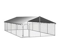 ARKEM Perrera de Exterior con tejado Jaula para Perros Grandes Jaula Perros 600x300x150 cm