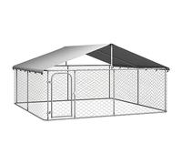 ARKEM Perrera de Exterior con tejado Vallas para Perros Exterior Jardin Jaula Perros 300x300x150 cm