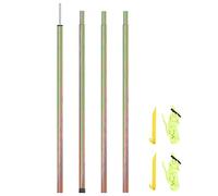 ARKEM Poste de toldo de Vela de Acero galvanizado 200 cm Mástil de fijación para toldos