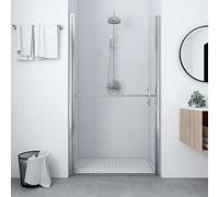 ARKEM Puerta de Ducha de Vidrio Templado 81x195 cm Mampara Ducha Fijo Abatible