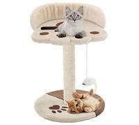 ARKEM Rascador para Gatos con Poste de sisal 40 cm Beige y marrón Trepador de Cuerda de Sisal para Gatos