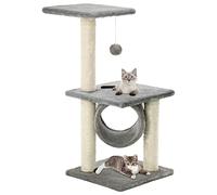 ARKEM Rascador para Gatos con Poste rascador de sisal 65 cm Gris Rascador árbol para Gato, Juguete Desestresante