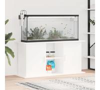ARKEM Soporte para Acuario Madera de ingeniería Blanco 121x41x58 cm Peceras Acuario Grande