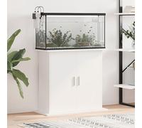 ARKEM Soporte para Acuario Madera de ingeniería Blanco 81x36x73 cm Mesa Acuario Mueble Acuario