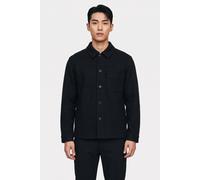 ARKET Bodey Cotton Wool Overshirt Blue Talla: 52 Short | Camisas Casuales Outlet | Hombre | Azul