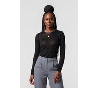 ARKET Oddrun Wool Rib Ls Black Talla: M | Manga Larga Outlet | Mujer | Negro