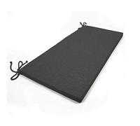ARKETICOM Pank, 2 cojines para bancos, cojín con cordones 40 x 30 para banco o baúl, gris oscuro, desenfundable, 100 % fabricado en Italia