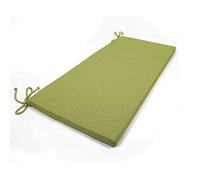 ARKETICOM Pank, 2 cojines para bancos, cojín con cordones 40 x 30 para banco o baúl, verde, desenfundable, 100 % fabricado en Italia