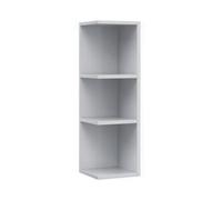 ARKITMOBEL Modulo Rinconero para Baño, Mueble con Estantes, Acabado en Blanco Brillo, Medidas 20 cm (Ancho) x 65 cm (Alto) x 19,5 cm (Fondo)
