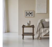 Arko - Mesa auxiliar de mango macizo H 56 x B 50 x T 45 cm
