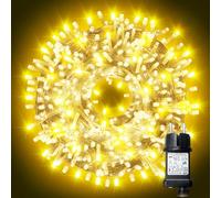 ARKOCHIC 100M Luces Navidad Exterior, 1000 LED Luces Árbol Navidad Interior Con Memoria Y 8 Modos, IP65 Impermeable Blanco Cálido Luz Navideñas Exterior Decoración Para Jardín Boda Fiesta Casal