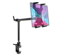 ARKON TAB802 - Soporte de Abrazadera para Tablet de Escritorio o Silla de Ruedas con Brazo de 22 Pulgadas para iPad Air iPad Pro, iPad 4, 3, 2, Galaxy Tab S 10.5, Color Negro