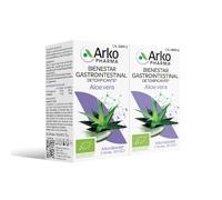 Arkopharma Arkocápsulas Aloe Vera BIO Pack x2-60 Cápsulas, Bienestar Gastrointestinal y Digestivo, Detoxificante, Favorece la Digestión, Complemento Alimenticio