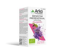 Arkopharma - Arkocápsulas Sauzgatillo Bio, 42 Cápsulas, Complemento Alimenticio con Vitex Agnus-Castus Ecológico, Bienestar Premenstrual y Equilibrio Femenino, Apto Veganos