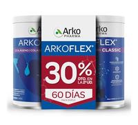 Arkopharma Arkoflex Colágeno Classic Vainilla Duplo 360+360 g, buen Funcionamiento de Huesos, Cartílagos y Piel, Ácido Hialurónico, Magnesio y Vitamina C