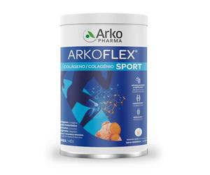 ARKOPHARMA Arkoflex Colágeno Sport Polvo 390 g Hidrolizado Tipo II Naranja | Con colágeno tipo II, ácido hialurónico, magnesio y cúrcuma. Apoyo para articulaciones, cartílago y músculos.