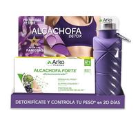 Arkopharma Arkofluido Alcachofa Forte BIO Más Aloe Vera 20 Ampollas + Botella de Regalo, Eliminar Toxinas del Organismo, Complemento Alimenticio