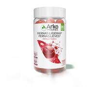 Arkopharma, Arkogummies Piernas Ligeras, 60 caramelos de goma sin azúcar, la Vid Roja mejora la circulación para unas piernas más ligeras, a partir de 18 años y para veganos, complemento alimenticio