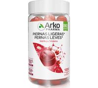 Arkopharma Arkogummies Piernas Ligeras Vid Roja - 60 caramelos de goma sin azúcar, veganos