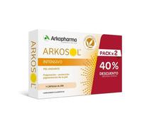 Arkopharma Arkosol Intensivo 60 Cápsulas, Bronceado Desde el Interior, Todo Tipo de Piel, Prepara y Protege la Piel para la Exposición Solar, Complemento Alimenticio