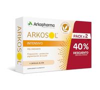 Arkopharma Arkosol Intensivo 60 Cápsulas, Bronceado Desde el Interior, Todo Tipo de Piel, Prepara y Protege la Piel para la Exposición Solar, Complemento Alimenticio