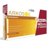 Arkopharma Arkosol Intensivo 60 Cápsulas, Bronceado Desde el Interior, Todo Tipo de Piel, Prepara y Protege la Piel para la Exposición Solar, Complemento Alimenticio