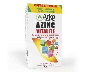 Arkopharma Azinc Adulte Vitalité Vitaminas C & E Zinc 150 cápsulas