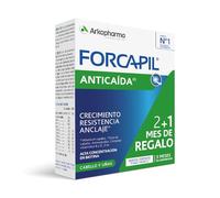 Arkopharma Forcapil Anticaída Pack Tratamiento 3 Meses, Ayuda a Reducir Caída del Cabello, Crecimiento, Resistencia Anclaje, Alta Concentración en Biotina, Complemento Alimenticio