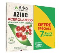 Arkopharma Natural Azinc Acerola 1000 Envase de 2 x 30 comprimidos