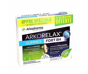 arkorelax sueño fuerte 1,9 mg Melatonine 5 extraits de plantas 30 comprimido