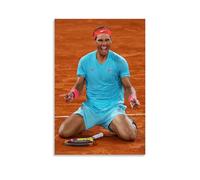 ARKR Póster de tenis de Rafael Nadal para pared, diseño vintage, decoración de habitación, póster estético para dormitorio, 30 x 45 cm, estilo sin marco